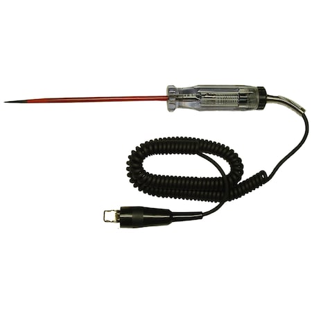 Heavy Duty Circuit Tester With 6-1/2 Long Probe And Retractable Wire
